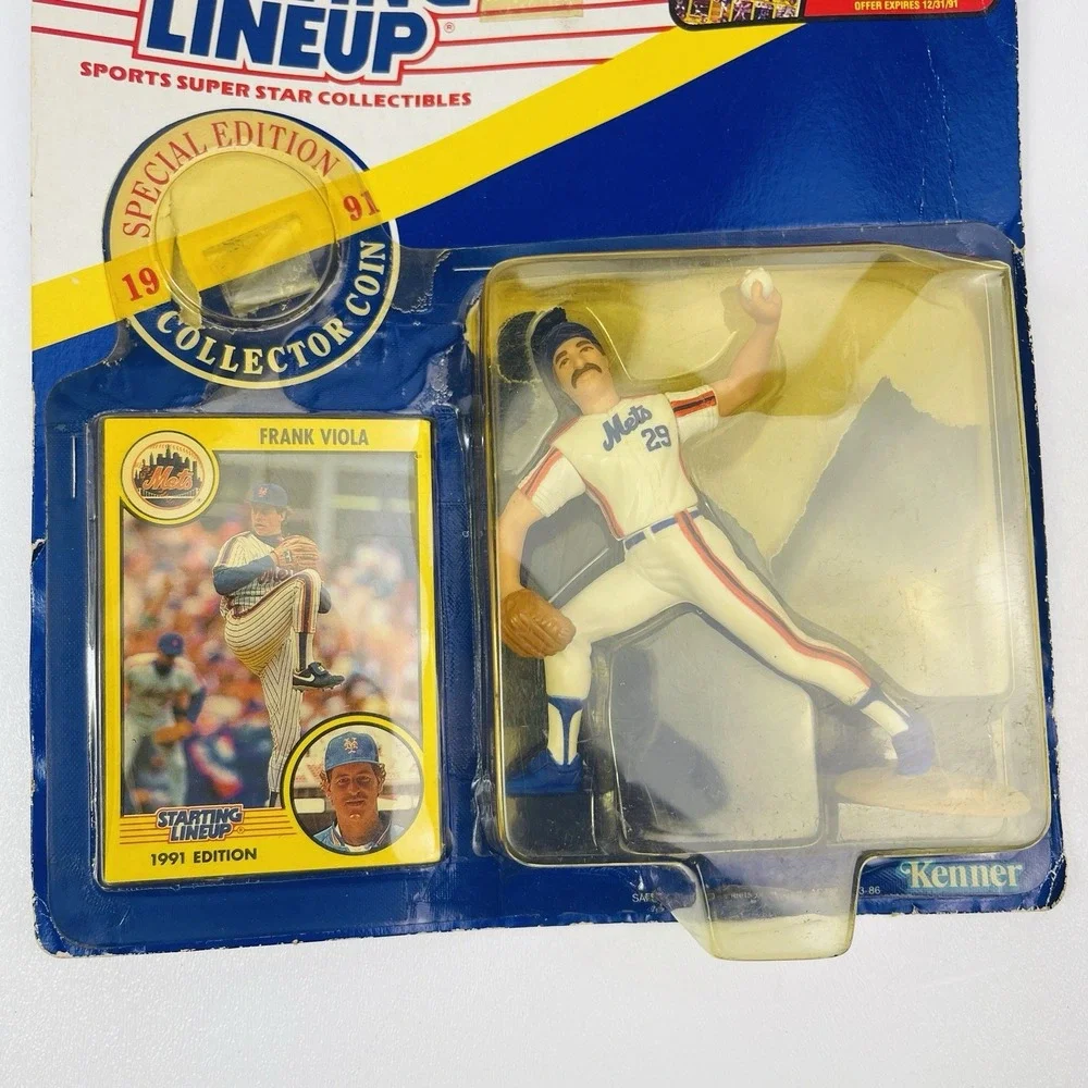 1991 Starting Lineup Frank Viola New York Mets Figure Card